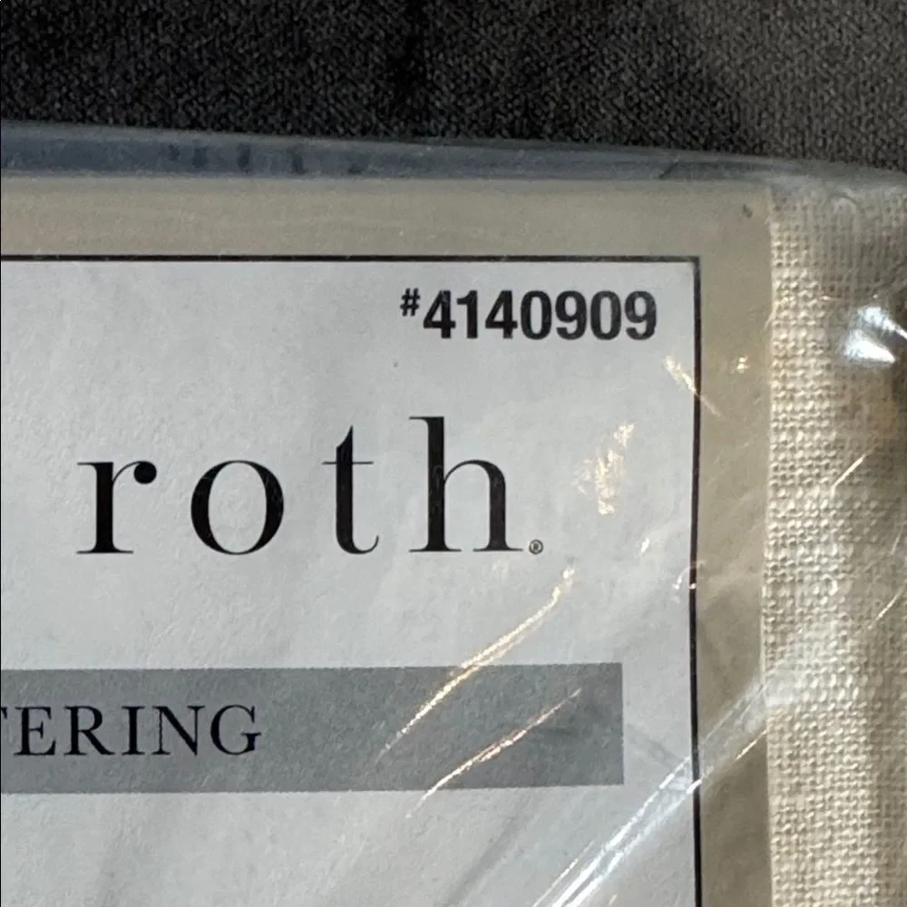 Allen + Roth Harlow Ivory Light Filtering Tie Top ONE Curtain Panel 50x95” NEW